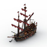 MOC-116561 Loup de Mer Pirate Ship Building Blocks Set (1089PCS) - cubertime