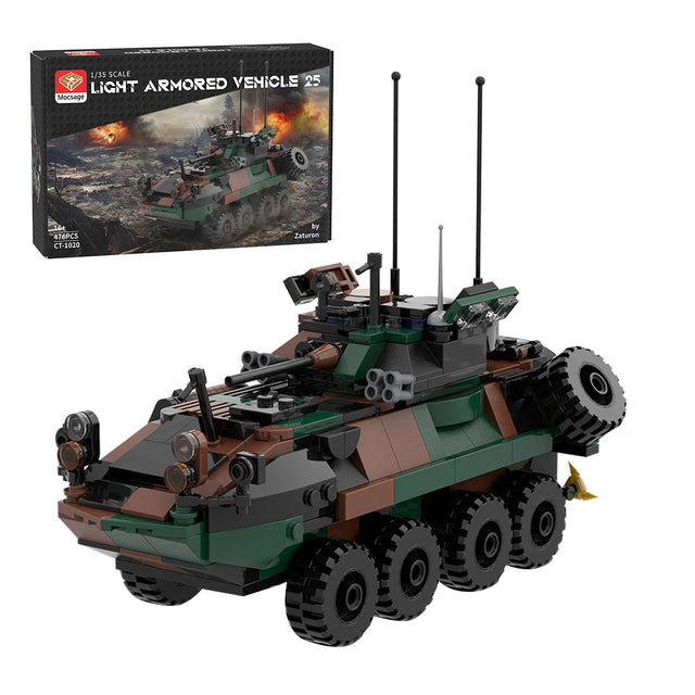 MOC-126469 LAV-25 Infantry Fighting Vehicle Model Building Blocks Set (476PCS) - cubertime