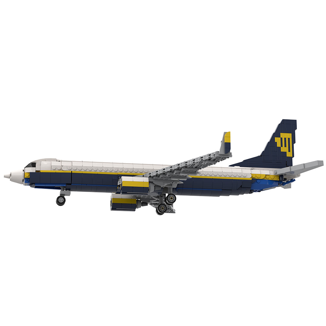 MOC-127217 1/80 Scale 737 Large Jetliner Model Building Blocks Toys Set (1118PCS) - cubertime