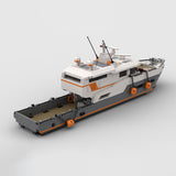 MOC-155372 Ferry Yacht Assembly Toy Building Blocks Set (1674PCS) - cubertime