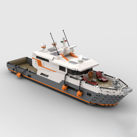 MOC-155372 Ferry Yacht Assembly Toy Building Blocks Set (1674PCS) - cubertime