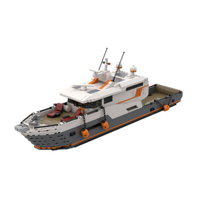 MOC-155372 Ferry Yacht Assembly Toy Building Blocks Set (1674PCS) - cubertime