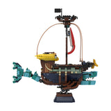 MOC-157192 Viking Shark Ship Street Scene Building Blocks Set(1004PCS) - cubertime