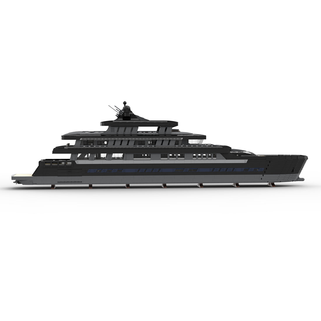 MOC-157340 Large Luxury Yachts Model Assembly Building Blocks Set (16185PCS) - cubertime