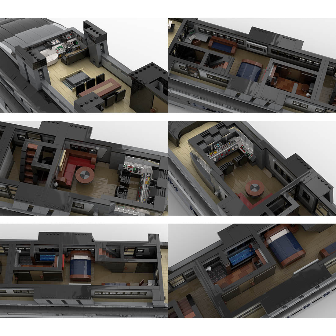 MOC-157340 Large Luxury Yachts Model Assembly Building Blocks Set (16185PCS) - cubertime