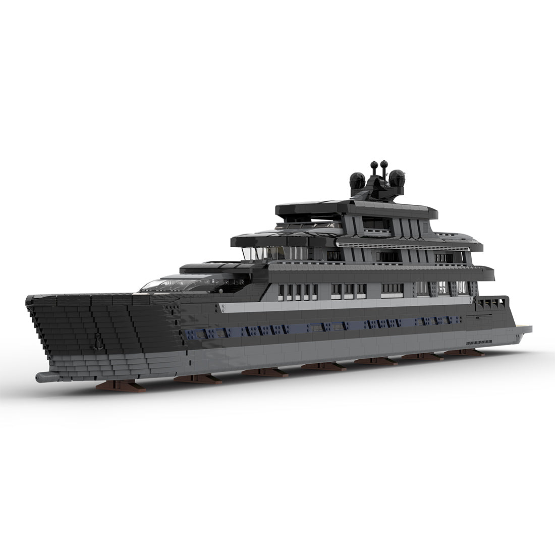 MOC-157340 Large Luxury Yachts Model Assembly Building Blocks Set (16185PCS) - cubertime