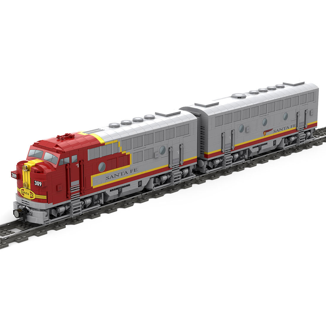 MOC-160782 Diesel Locomotive Model Assembly Toy Building Blocks Set - cubertime