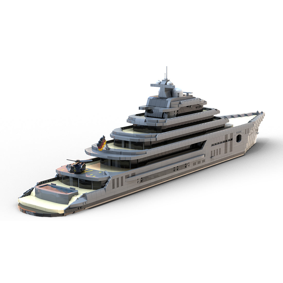 MOC-162171 Super Luxury Large Yacht Building Blocks Set (5671PCS) - cubertime