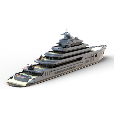 MOC-162171 Super Luxury Large Yacht Building Blocks Set (5671PCS) - cubertime