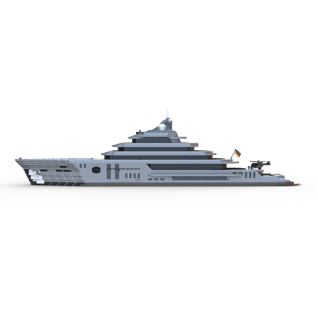 MOC-162171 Super Luxury Large Yacht Building Blocks Set (5671PCS) - cubertime