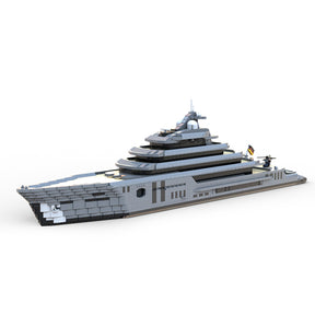 MOC-162171 Super Luxury Large Yacht Building Blocks Set (5671PCS) - cubertime