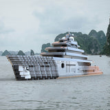 MOC-162171 Super Luxury Large Yacht Building Blocks Set (5671PCS) - cubertime