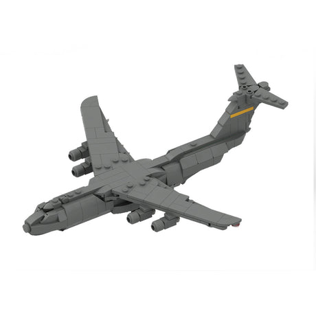 MOC-163191 C-5 GALAXY | Cargo - 1/300 Scale Active US Military Transport Aircraft Model Building Blocks Set (367PCS) - cubertime
