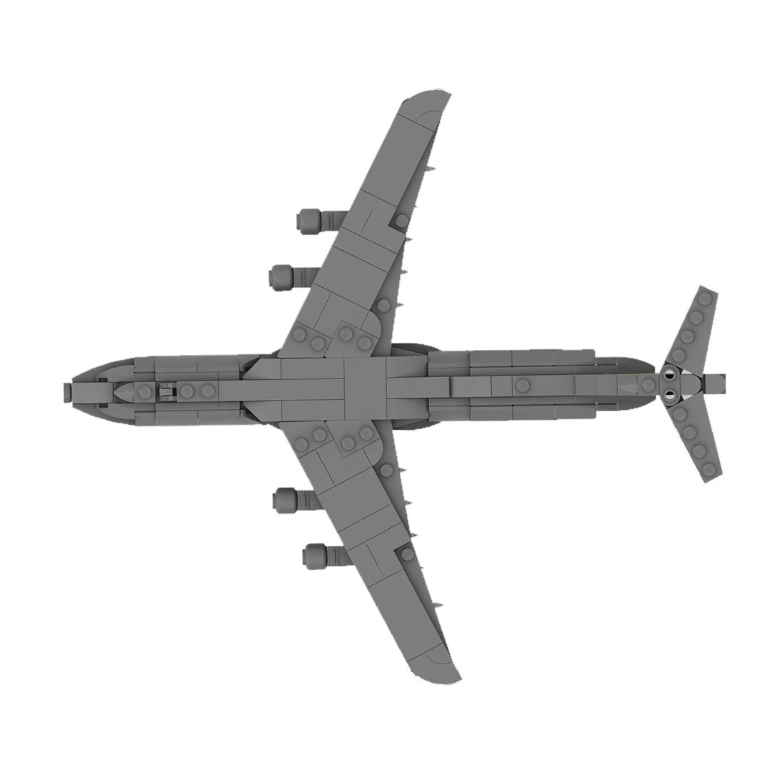 MOC-163191 C-5 GALAXY | Cargo - 1/300 Scale Active US Military Transport Aircraft Model Building Blocks Set (367PCS) - cubertime