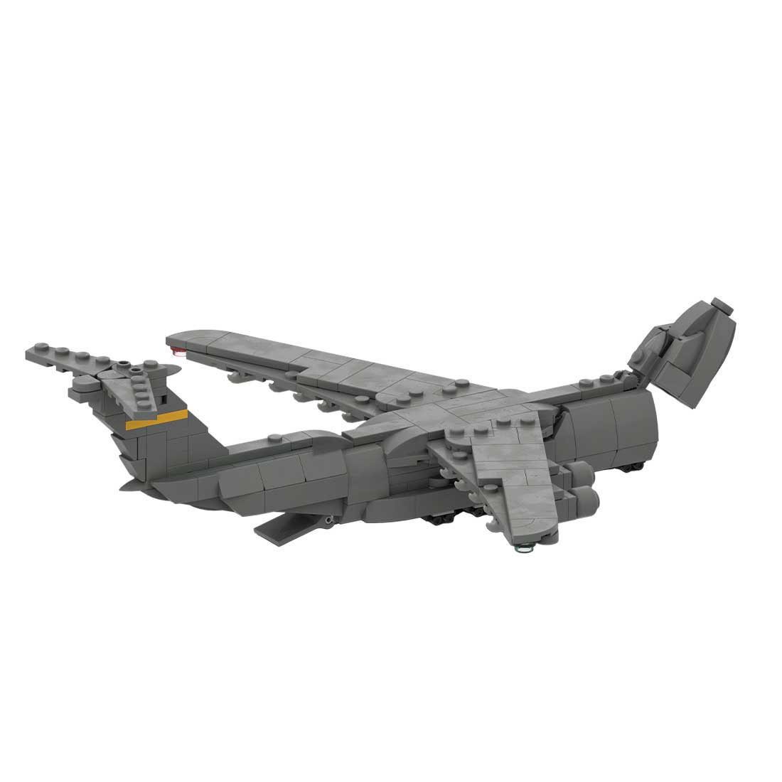 MOC-163191 C-5 GALAXY | Cargo - 1/300 Scale Active US Military Transport Aircraft Model Building Blocks Set (367PCS) - cubertime