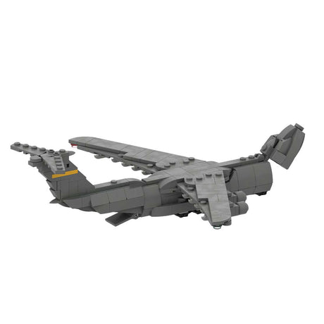 MOC-163191 C-5 GALAXY | Cargo - 1/300 Scale Active US Military Transport Aircraft Model Building Blocks Set (367PCS) - cubertime