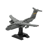 MOC-163191 C-5 GALAXY | Cargo - 1/300 Scale Active US Military Transport Aircraft Model Building Blocks Set (367PCS) - cubertime