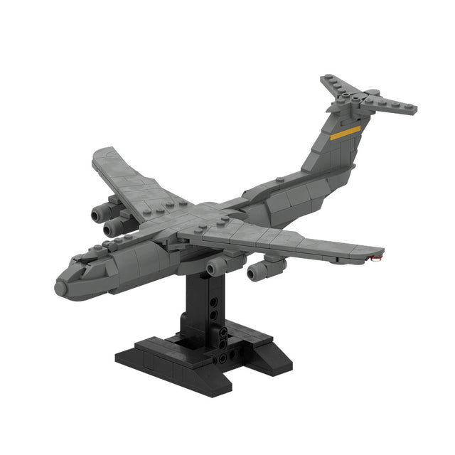 MOC-163191 C-5 GALAXY | Cargo - 1/300 Scale Active US Military Transport Aircraft Model Building Blocks Set (367PCS) - cubertime
