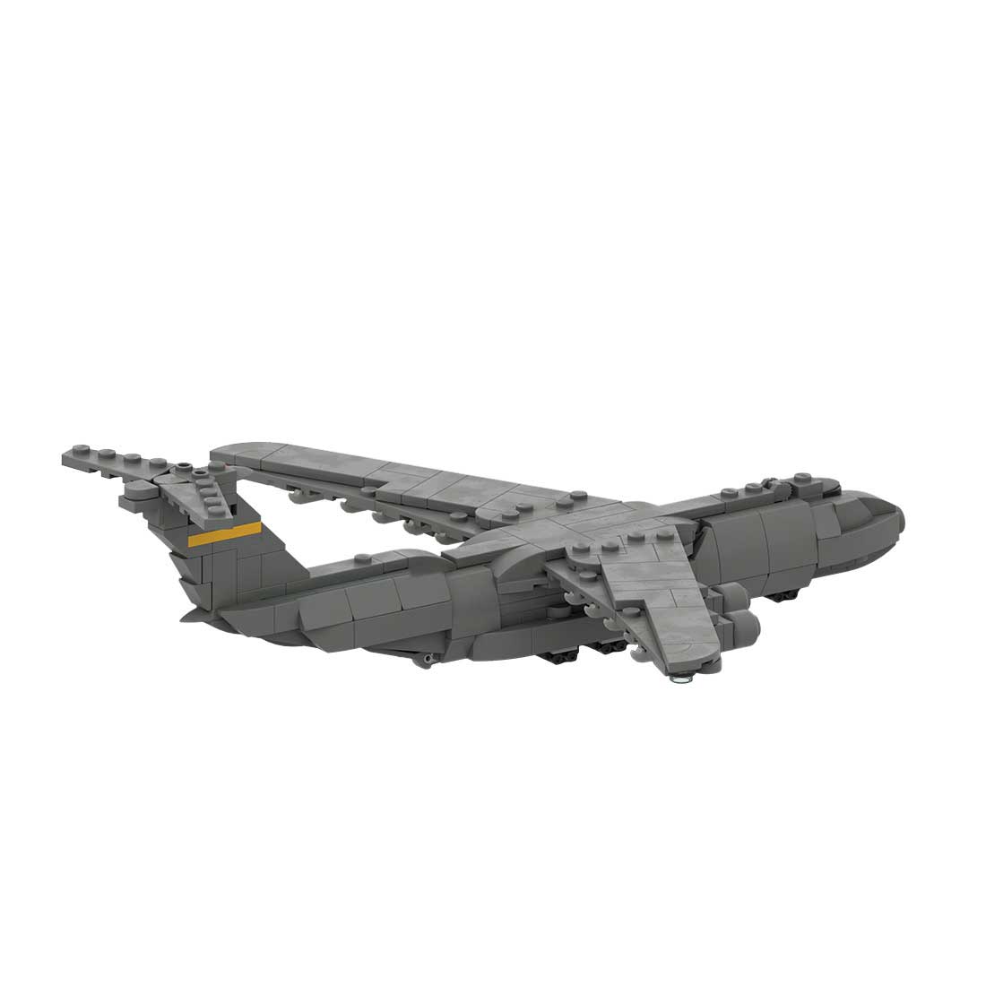 MOC-163191 C-5 GALAXY | Cargo - 1/300 Scale Active US Military Transport Aircraft Model Building Blocks Set (367PCS) - cubertime