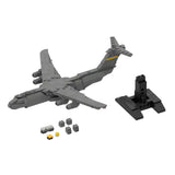 MOC-163191 C-5 GALAXY | Cargo - 1/300 Scale Active US Military Transport Aircraft Model Building Blocks Set (367PCS) - cubertime