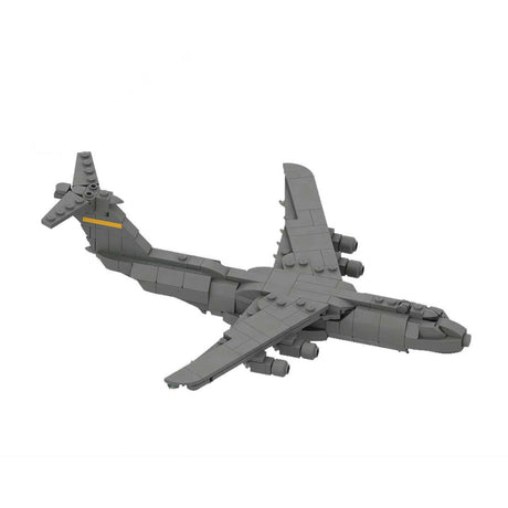 MOC-163191 C-5 GALAXY | Cargo - 1/300 Scale Active US Military Transport Aircraft Model Building Blocks Set (367PCS) - cubertime