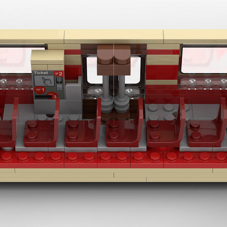 MOC-163849 Classic GTL-8 Tram Building Blocks Set - cubertime