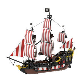MOC-166879 Medieval Barracuda-ship Small Particles Building Blocks Set (3394 PCS) - cubertime