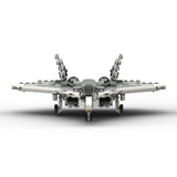 MOC-167015 1/70 Scale Active Russian Army SU-57 Stealth Fighter Model DIY Assembly Building Blocks Set (405PCS) - cubertime