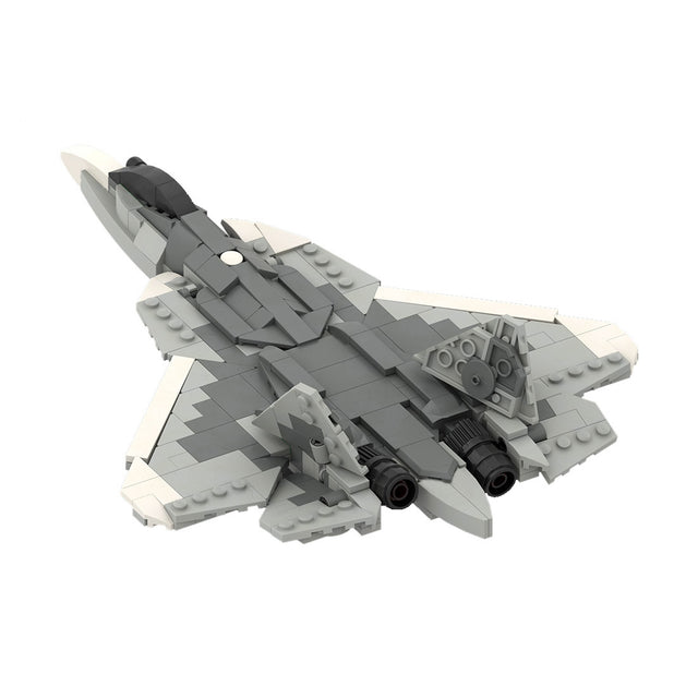 MOC-167015 1/70 Scale Active Russian Army SU-57 Stealth Fighter Model DIY Assembly Building Blocks Set (405PCS) - cubertime