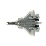 MOC-167015 1/70 Scale Active Russian Army SU-57 Stealth Fighter Model DIY Assembly Building Blocks Set (405PCS) - cubertime