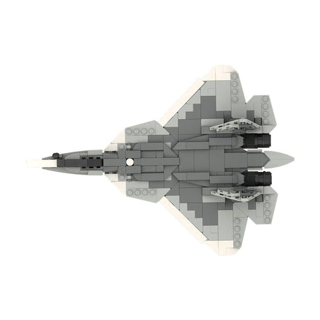 MOC-167015 1/70 Scale Active Russian Army SU-57 Stealth Fighter Model DIY Assembly Building Blocks Set (405PCS) - cubertime