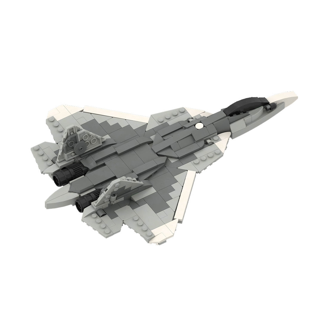 MOC-167015 1/70 Scale Active Russian Army SU-57 Stealth Fighter Model DIY Assembly Building Blocks Set (405PCS) - cubertime