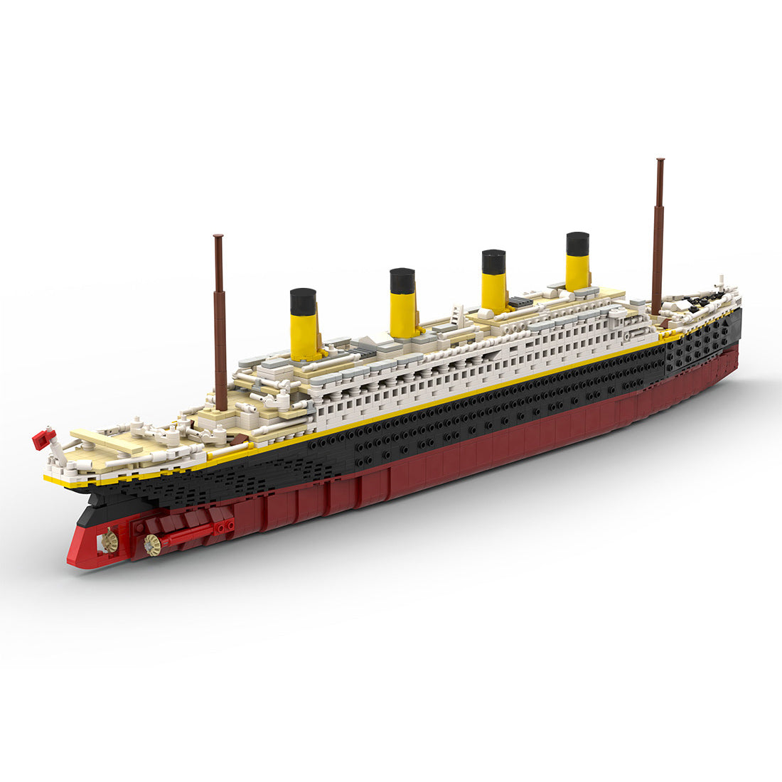 MOC-175743 1/400 Scale RMS Titanic Modern Cruise Ship Model Assembly Toy Small Particles Building Blocks Set (2439PCS) - cubertime