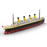 MOC-175743 1/400 Scale RMS Titanic Modern Cruise Ship Model Assembly Toy Small Particles Building Blocks Set (2439PCS) - cubertime