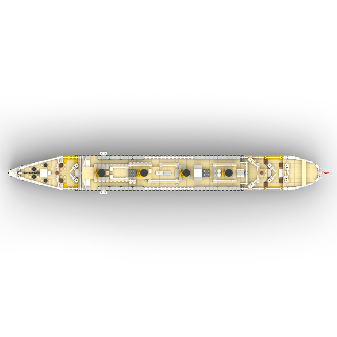 MOC-175743 1/400 Scale RMS Titanic Modern Cruise Ship Model Assembly Toy Small Particles Building Blocks Set (2439PCS) - cubertime
