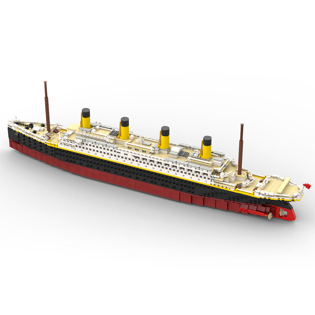 MOC-175743 1/400 Scale RMS Titanic Modern Cruise Ship Model Assembly Toy Small Particles Building Blocks Set (2439PCS) - cubertime