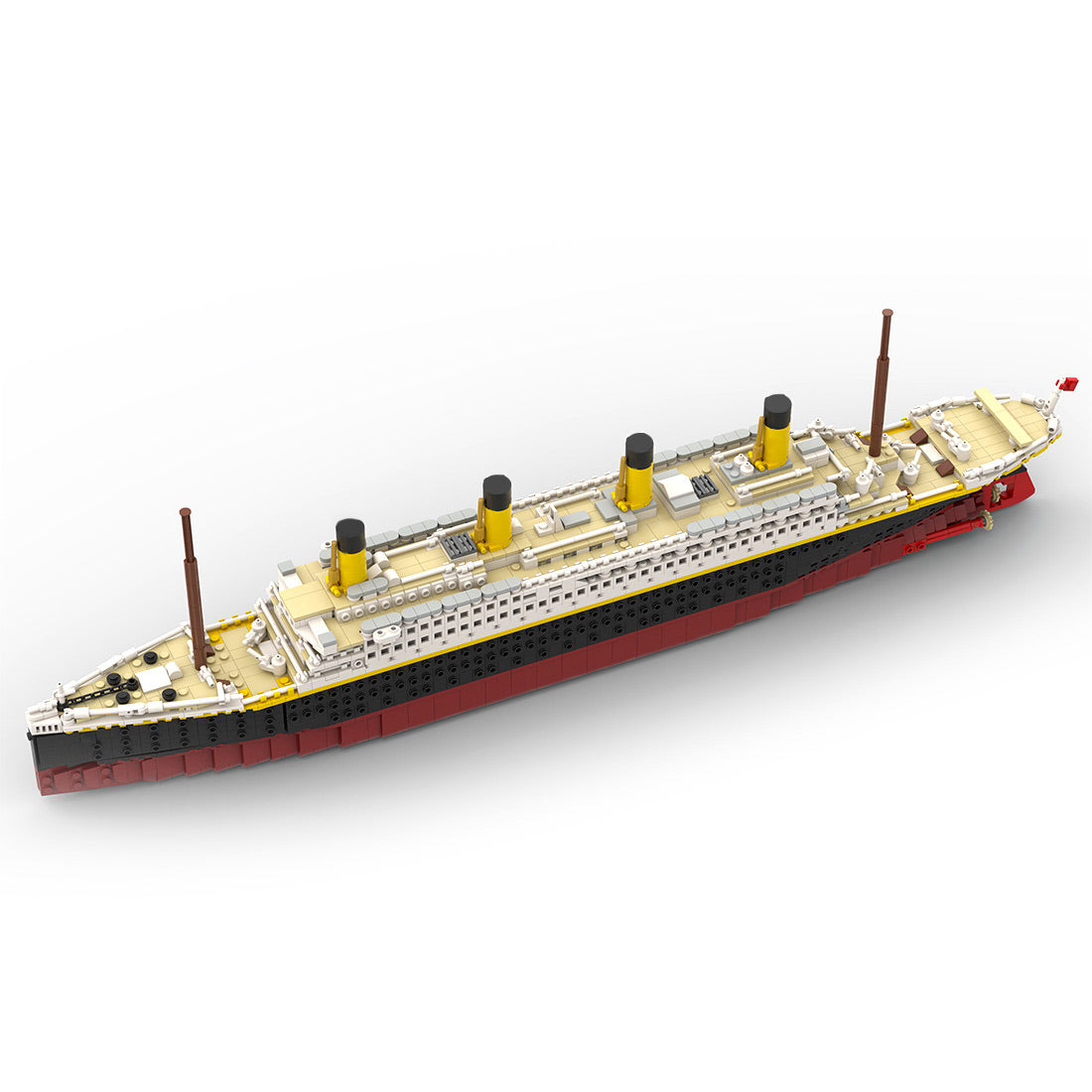 MOC-175743 1/400 Scale RMS Titanic Modern Cruise Ship Model Assembly Toy Small Particles Building Blocks Set (2439PCS) - cubertime