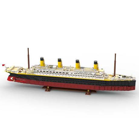 MOC-175743 1/400 Scale RMS Titanic Modern Cruise Ship Model Assembly Toy Small Particles Building Blocks Set (2439PCS) - cubertime