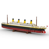 MOC-175743 1/400 Scale RMS Titanic Modern Cruise Ship Model Assembly Toy Small Particles Building Blocks Set (2439PCS) - cubertime