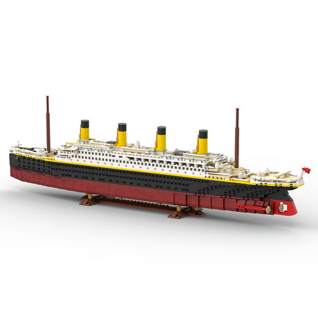 MOC-175743 1/400 Scale RMS Titanic Modern Cruise Ship Model Assembly Toy Small Particles Building Blocks Set (2439PCS) - cubertime