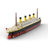 MOC-175743 1/400 Scale RMS Titanic Modern Cruise Ship Model Assembly Toy Small Particles Building Blocks Set (2439PCS) - cubertime