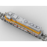 MOC-180032 GP40 4-axle Diesel Electric Locomotive Train DIY Assembly Toy Building Blocks Set - cubertime