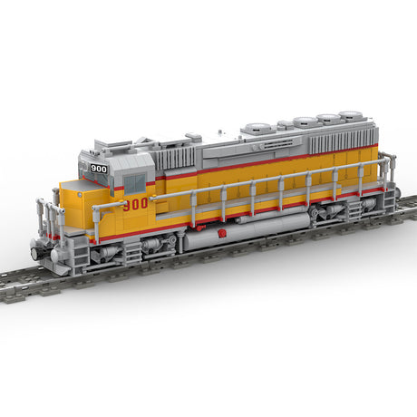 MOC-180032 GP40 4-axle Diesel Electric Locomotive Train DIY Assembly Toy Building Blocks Set - cubertime