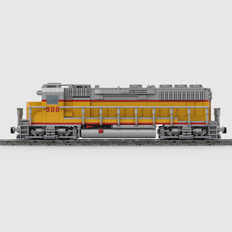 MOC-180032 GP40 4-axle Diesel Electric Locomotive Train DIY Assembly Toy Building Blocks Set - cubertime