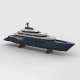 MOC-185088 1/200 Scale Mini Luxury Yacht DIY Assembly Building Blocks Set - cubertime