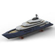 MOC-185088 1/200 Scale Mini Luxury Yacht DIY Assembly Building Blocks Set - cubertime