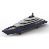 MOC-185088 1/200 Scale Mini Luxury Yacht DIY Assembly Building Blocks Set - cubertime