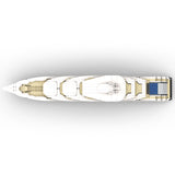 MOC-185088 1/200 Scale Mini Luxury Yacht DIY Assembly Building Blocks Set - cubertime