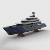 MOC-185088 1/200 Scale Mini Luxury Yacht DIY Assembly Building Blocks Set - cubertime
