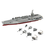 MOC-192566 Porte-avions américain Gerald R-FOD à propulsion nucléaire à l'échelle 1/300 – Ensemble de blocs de construction (6354 pièces)